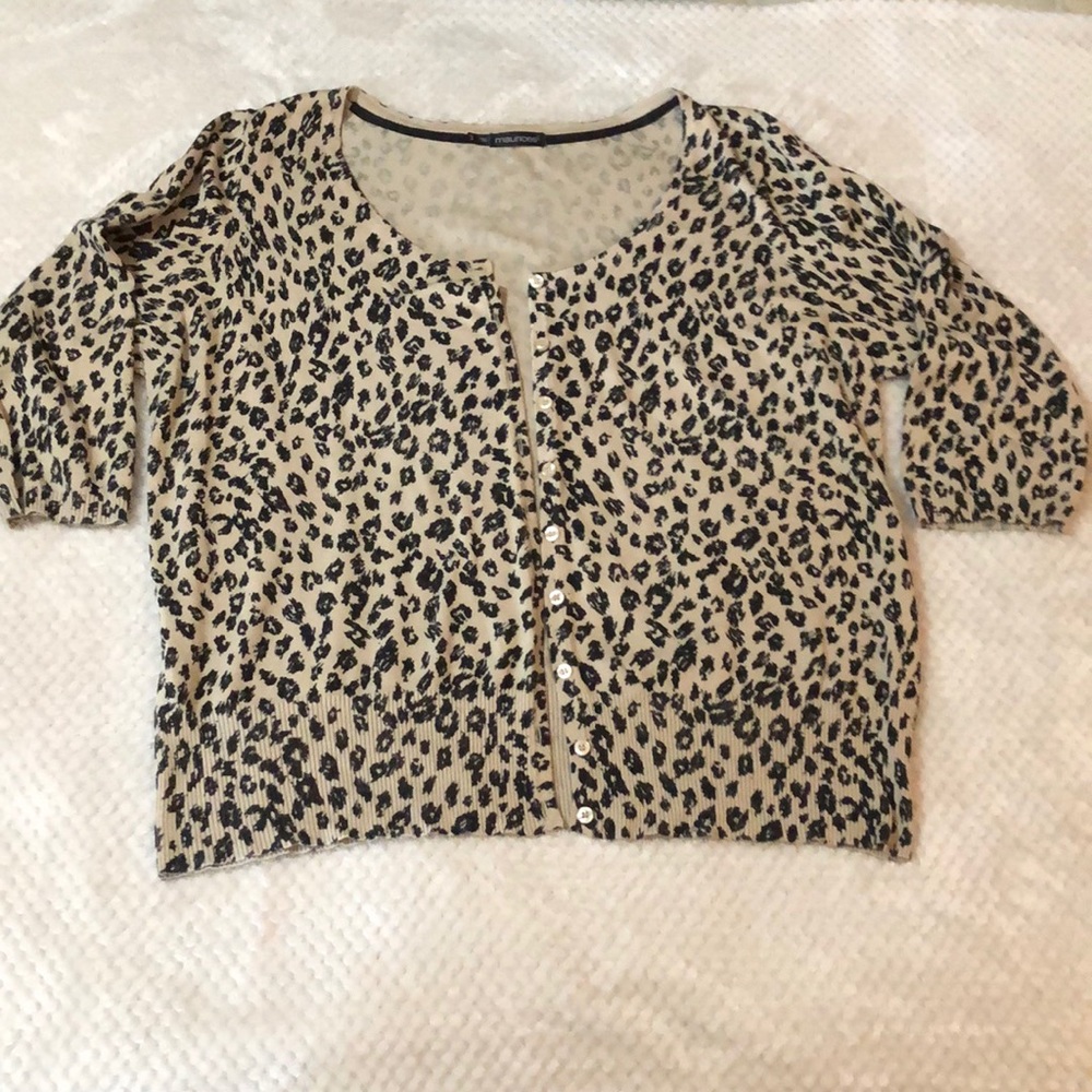 Maurices leopard cardigan 3